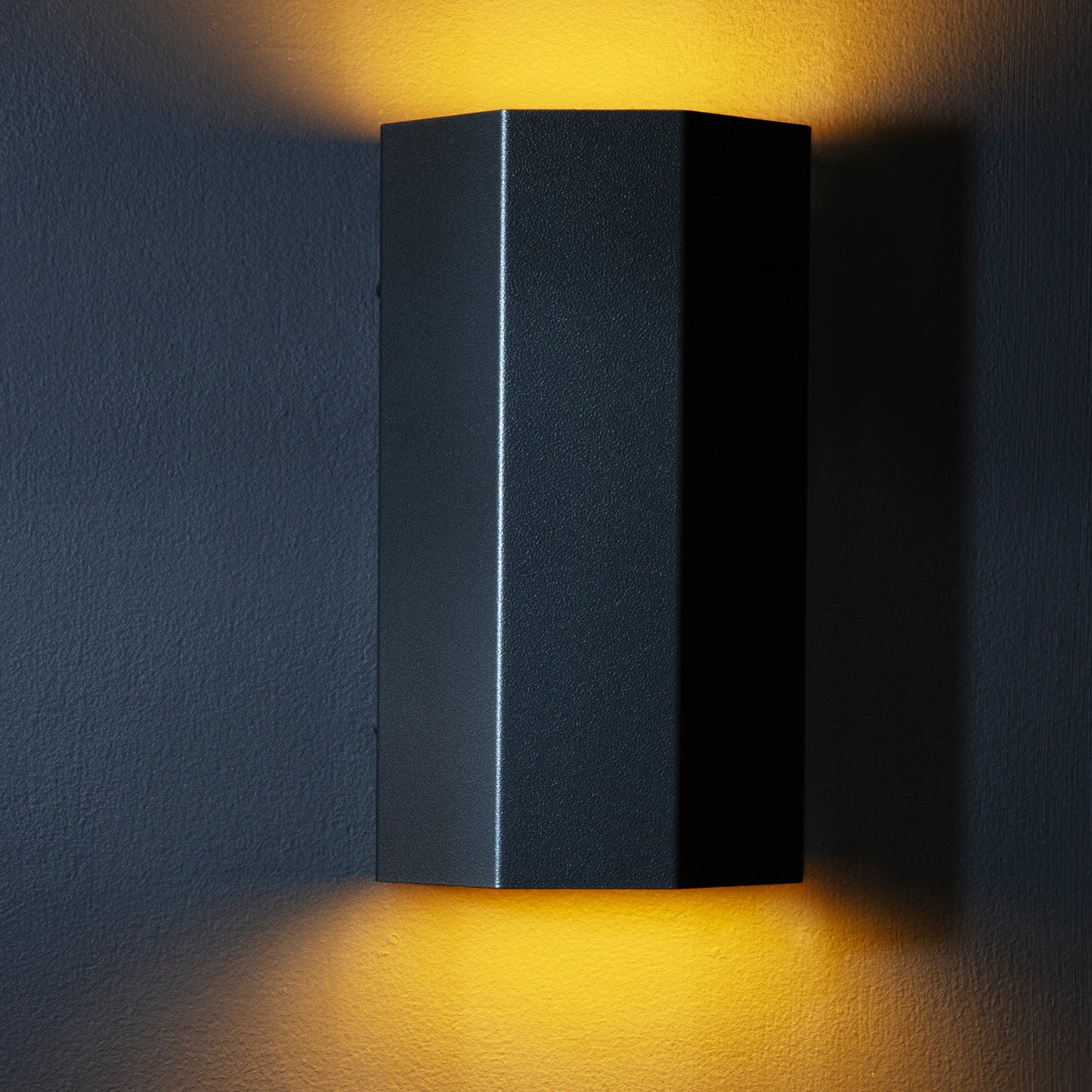 Black Hex Sconce