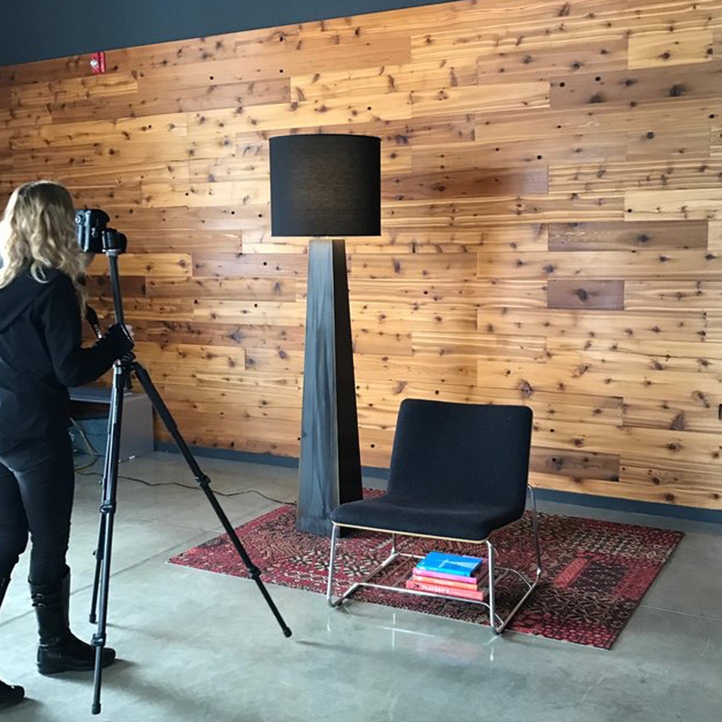 Black Melissa Floor Lamp