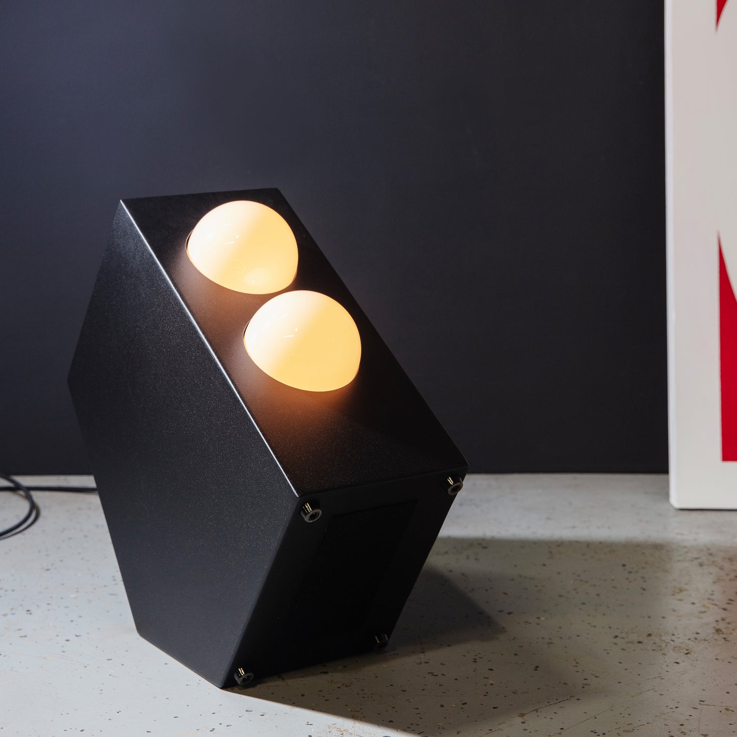 Black Monitor Floor Lamp