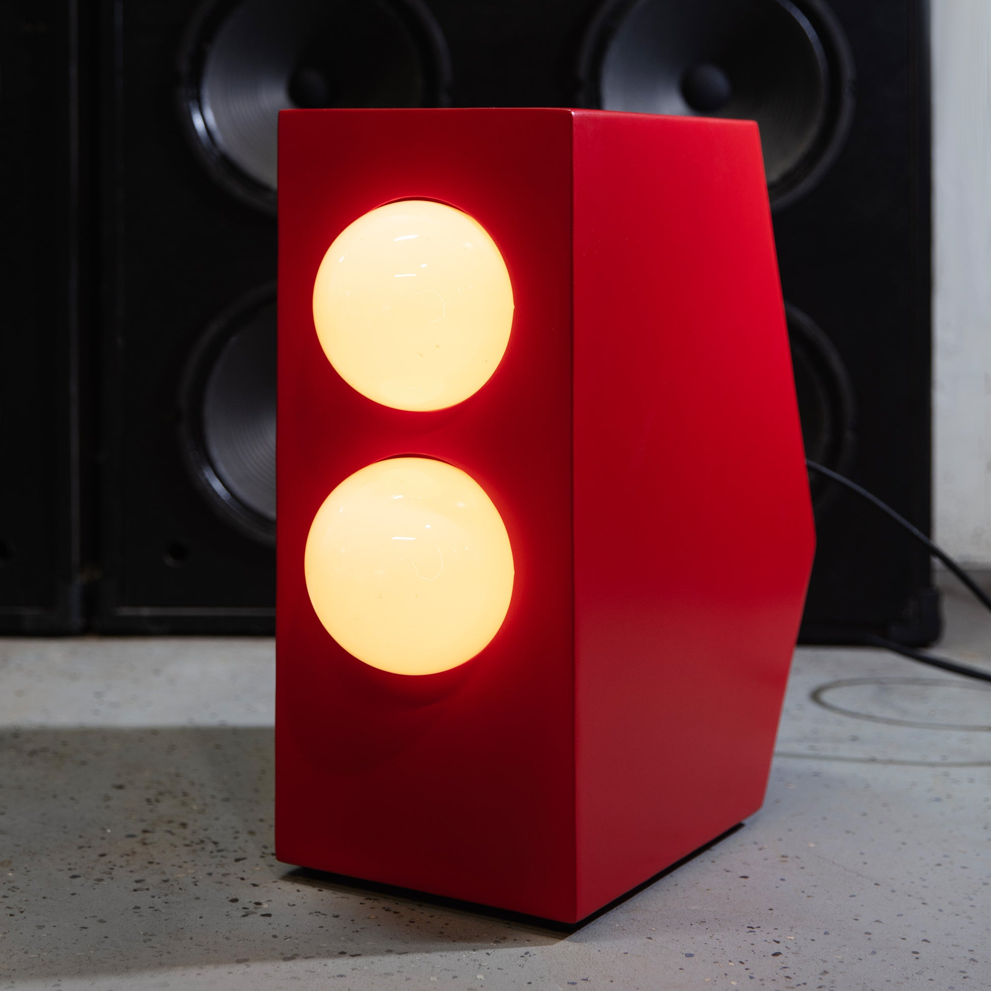 Red Monitor Floor Lamp
