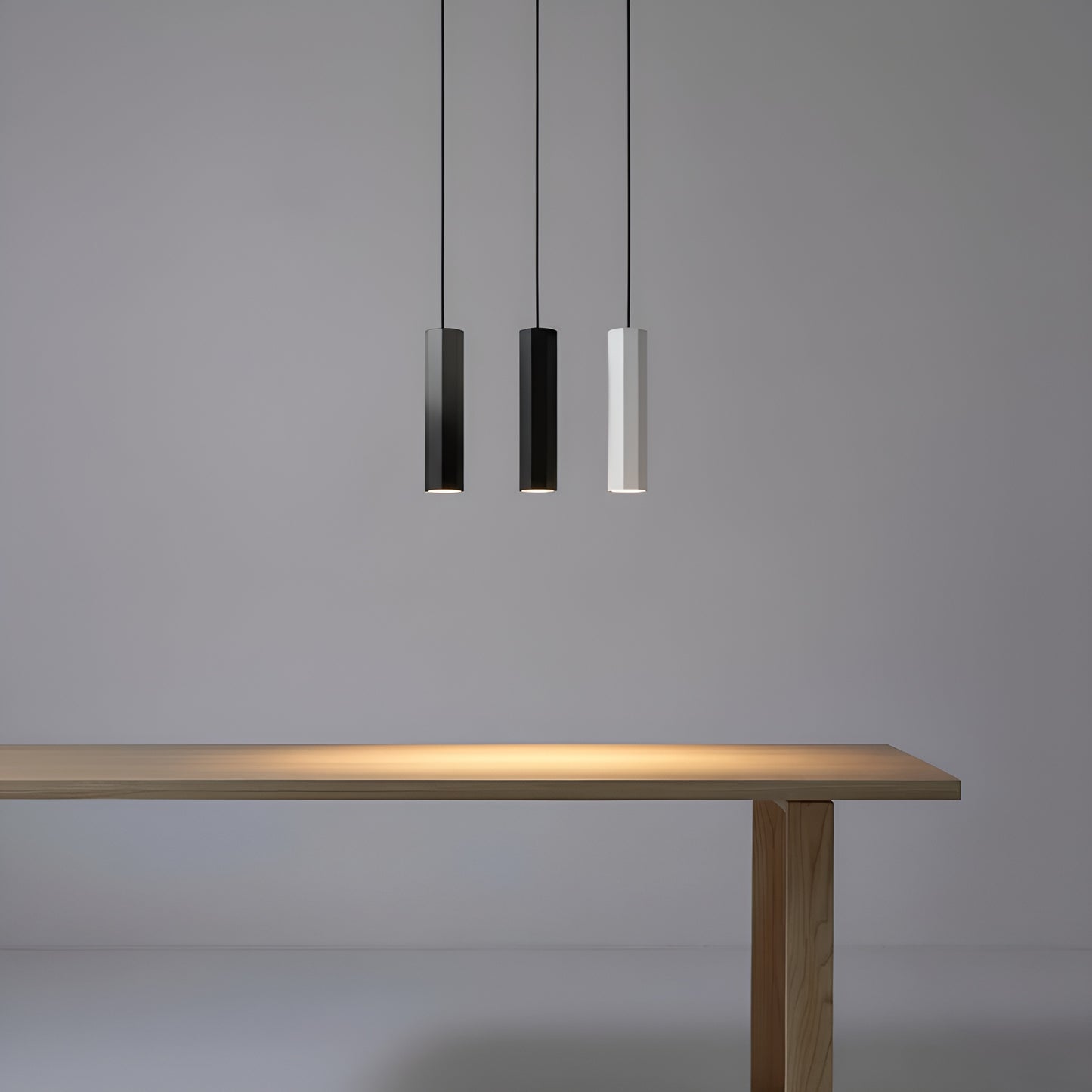 Thin Tube Hex Pendant