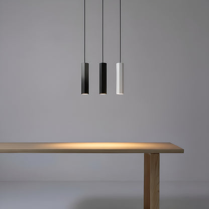 Thin Tube Hex Pendant