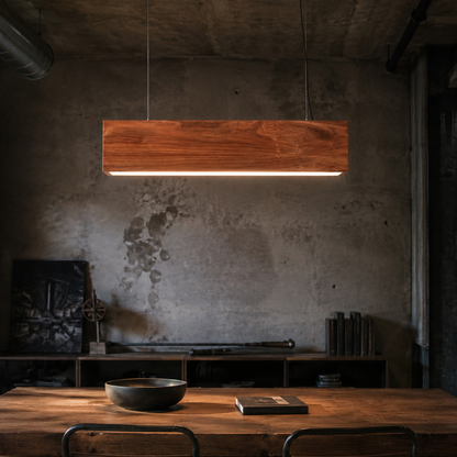 Wood Light Three Ceiling Light
