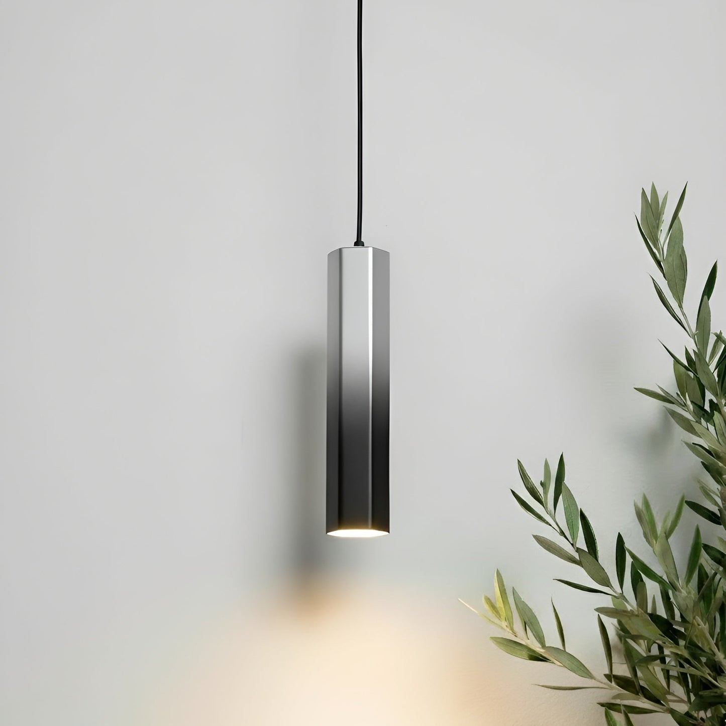 Thin Tube Hex Pendant