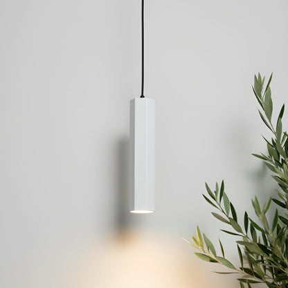 Thin Tube Hex Pendant