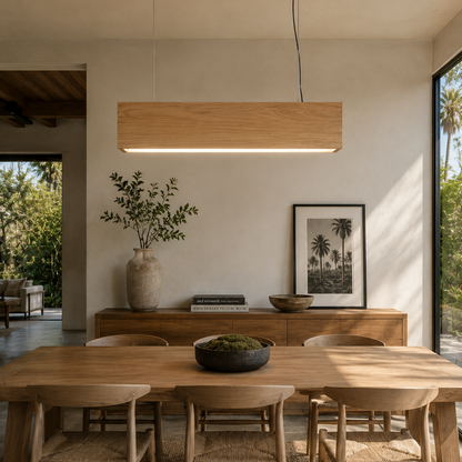 Wood Light Three Ceiling Light