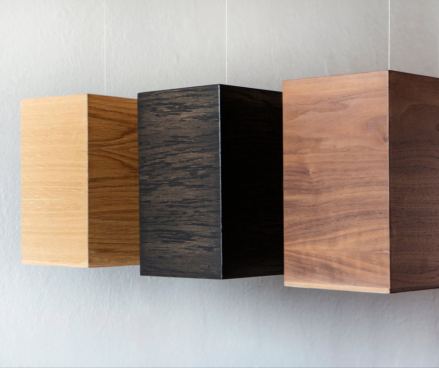 Three finish options side by side