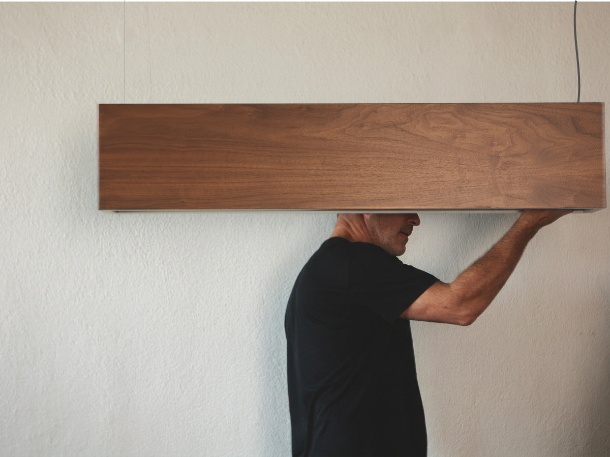 Wood Light Three Ceiling Light