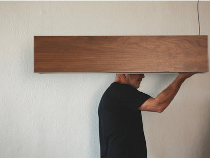 Wood Light Three Ceiling Light