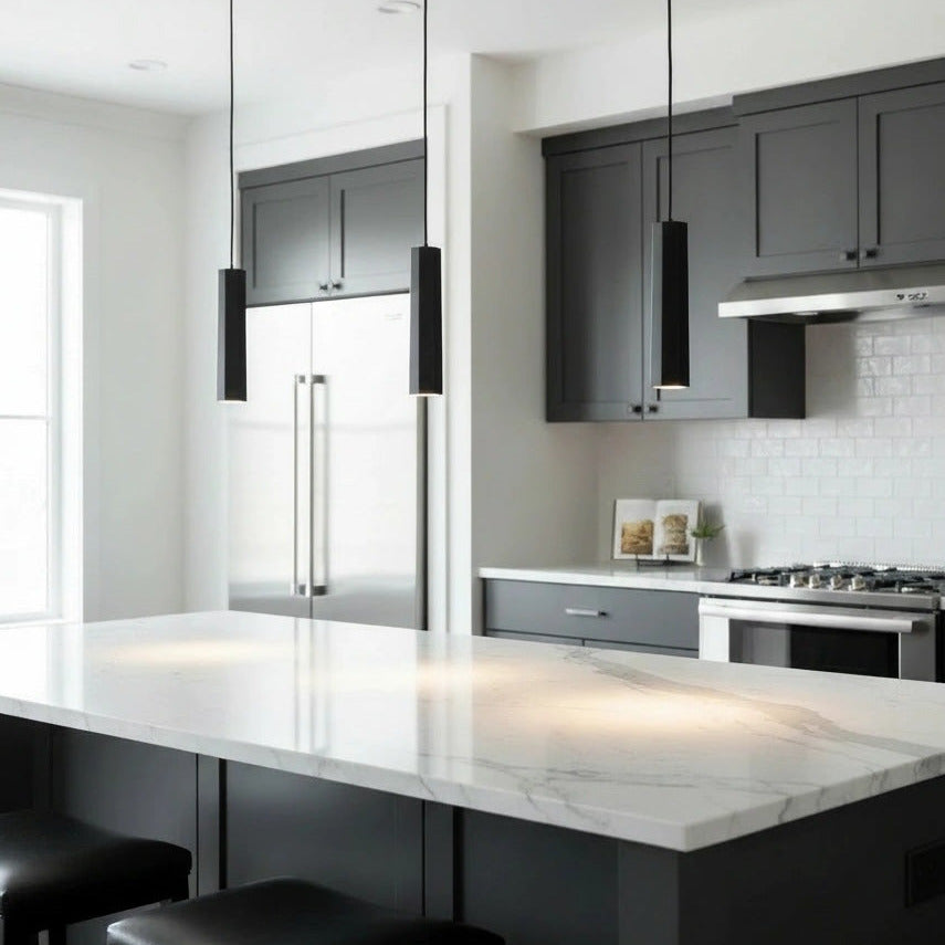 Thin Tube Hex Pendant