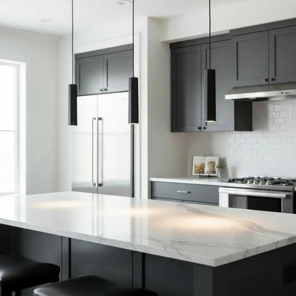 Thin Tube Hex Pendant